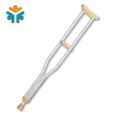 China Adjustable Aluminum Armpit Cane Underarm Crutch Walking Disabled Home Care for sale