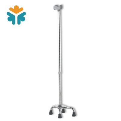 China Lightweight Aluminum Four Legs Canes Medical Folding Blind Walking Stick for sale