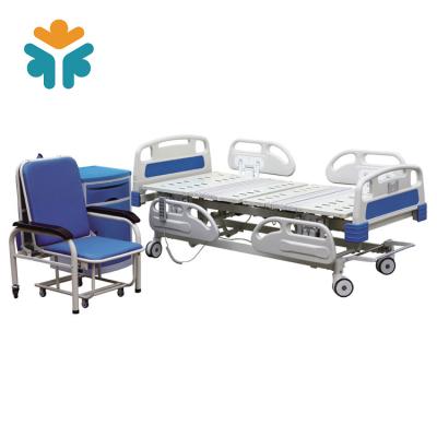 China Electric Hospital Bed Medical Equipment Metal Rolling 5 Function Hospital Bed for sale