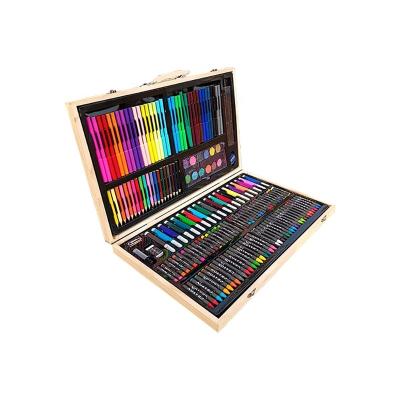 China Drawing Writing Wooden Box Natural Movable Colored Pencil Hot Sale Low Prices Set Painting Gift Box For Painting for sale