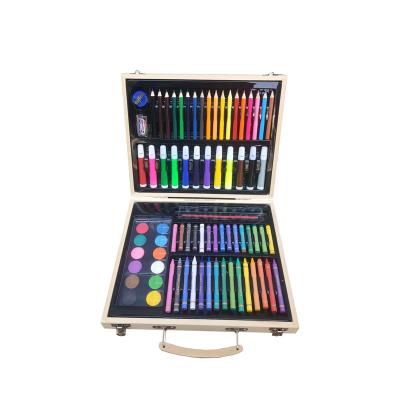 China Painting Learn Wooden Box Wholesale Painting Set For Kids Super Artist Tool Kit for sale