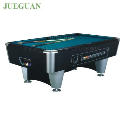 China Leather+Cotton Modern Design Clean Slate Pool Coin Operated Billiard Table With Over 10 Years Working Life for sale