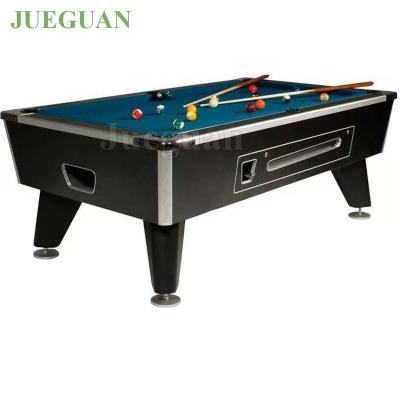 China View 9ft Strong Wooden Snooker Table Billiard Table Coin Mach Billiards With Coins for sale