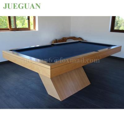 China Hot Cheap Price Leather Modern 3 In 1 Pool Snooker Billiard Tables With Dining Top for sale