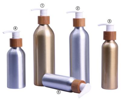 China 120ml custom color round aluminum pump bottle for sale