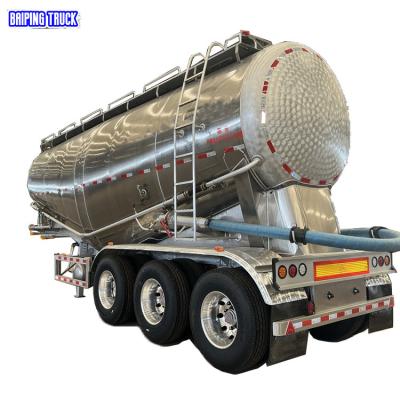 China Truck Trailer Aluminum Alloy Cement Warehouse Tank/Stainless Steel Powder Tank Bulk Cement Truck Dry Bulk Tank Semi Trailer for sale