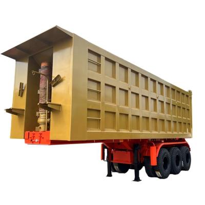 China Truck Trailer China Made 45 Square Heavy Dump Semi Trailer For Sand And Stone Transport for sale