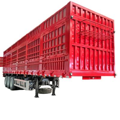 China Heavy Duty 3 Axle Front Lifting Side Lifting 40 Cubic Meters Dump Semi Trailer Tipping Trailer for sale