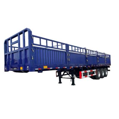 China BAIPING truck trailer 60 ton cargo transport side panel semi trailer for sale for sale