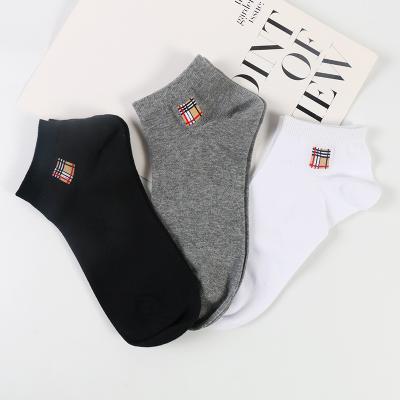 China 2019 new high quality men short combed cotton ankle socks men for sale