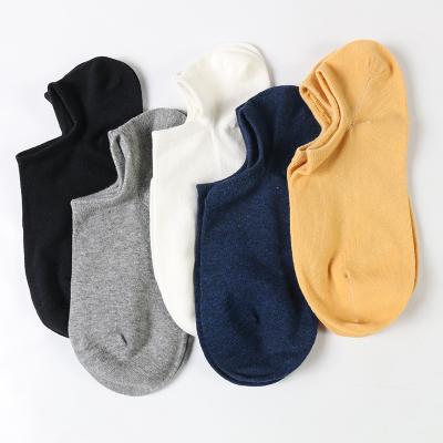 China Shallow Plain Hand Sewing Low Cut Combed Cotton bulk wholesale Mens Black Ankle Socks for sale