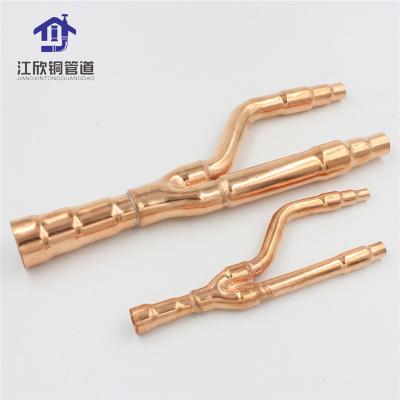 China R22 R410A Air Conditioner Copper Dispersion Pipe Center Branch Pipe For Daikin 33T VRF System for sale