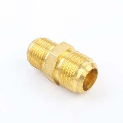 China Brass Pipe Mating Pipe Nipple Union Connector Brass Plumbing Fitting for sale