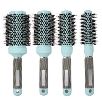 China Salon Round Brush for Drying Hair Brush with Boar Bristle Nano Thermal Ceramic Barrel Ionic Technology for sale