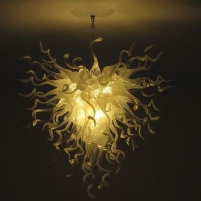 China Modern Custom American Romantic Murano Ceiling Hand Blown Glass Chandelier Chihuly Style LED Art Pendant Lamp for Villa Decorums for sale