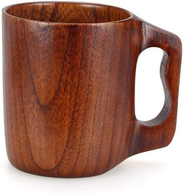 China Viable Wooden Beer Mug Tankard Wooden Cup Wooden Outdoor Mug Travel Mug for sale