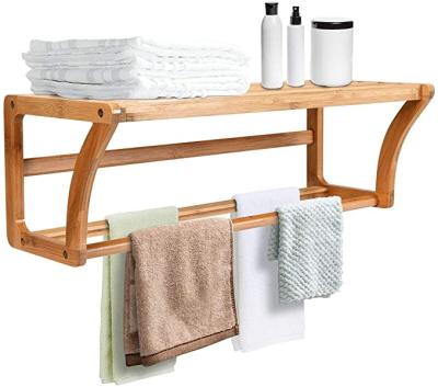 China Standing Type Bathroom Bamboo Bath Towel Shelves Storage Shelf For Bathroom Awesome Design for sale