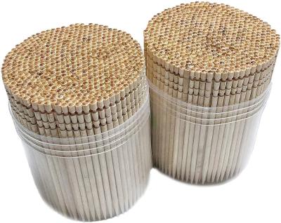 China 1000 Porcelain Disposable Bamboo Wooden Toothpick Flowered Toothpick Handle in Toothpick Holder Container 2 Packs of 500 for sale