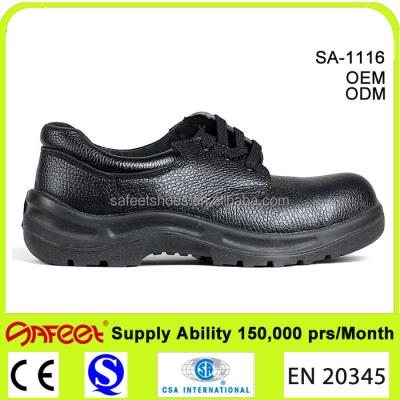 China Factory direct wholesale steel toe cap safety shoes good prices ISO 20345 and ISO certificate steel toe cap for construction SA-1116 for sale