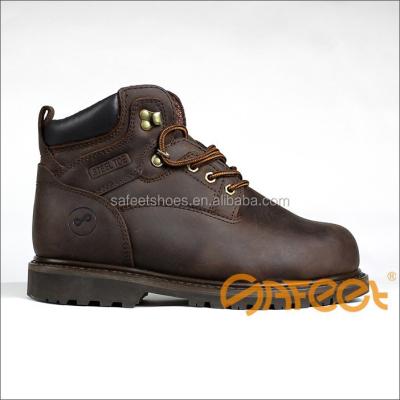 China High quality CE steel toe boot and good genuine leather and price water resistant safety welted goodyear SA-3205 shoe manufacturer for sale