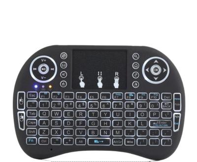 China Wireless Radio Led 2.4G i8 Light Model Mini Gaming Keyboard With Lithium Battery for sale