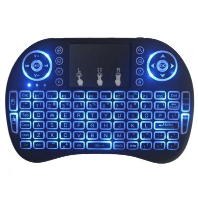 China Wireless Radio Led 2.4G i8 Light Model Mini Gaming Keyboard With Lithium Battery for sale