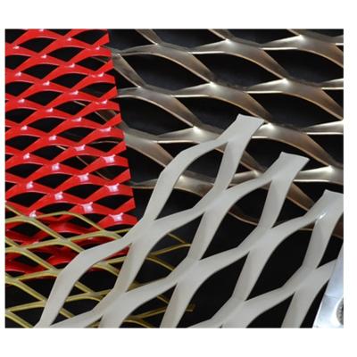 China PERFORATED Powder Coated Aluminum Expanded Metal Wire Mesh For Car Mesh Grille for sale