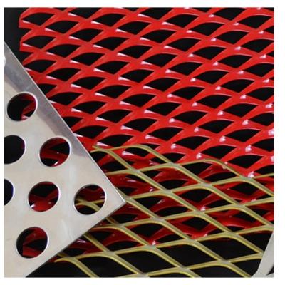 China PERFORATED Colored Expanded Metal Mesh For Building Construction for sale