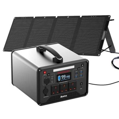 China Type C 2022 110V 220V 300W 500W 1000W 1000W Solar Portable Power Station For Camping for sale