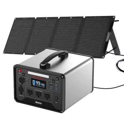 China Home Solar Generator With Completed Panel Set 1000W 1280Wh For Outdoor for sale