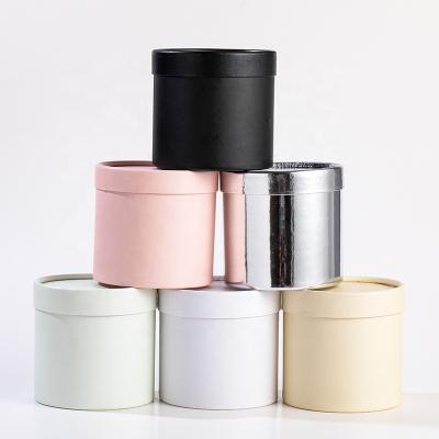 China Recycled Materials TC Custom Logo Wholesale Paper Packaging Cylinder Gift Boxes Valentines Mothers 12*12cm Rose Flowers Bouquets Round Flower Box for sale