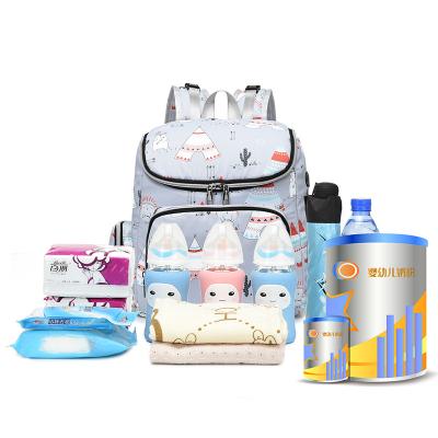 China Fashionable 2022 Water Resistant 2022 Travel Mum Diaper Bag Backpack Single Leather Diaper Bag Mummy Bag Diaper Bag for sale