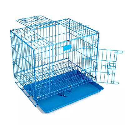 China Durable Classic Folding Black Cat And Dog Cage Pet Cage Iron Cage for sale