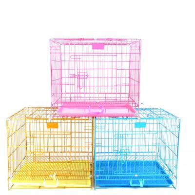 China Foldable Large Double Door Durable Metal Dog Crate Heavy Duty Dog Crate for sale