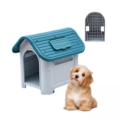 China Hot Sale Sustainable Plastic Pet Kennel Large Outdoor Plastic Kennel Waterproof Ventilate Pet House for sale