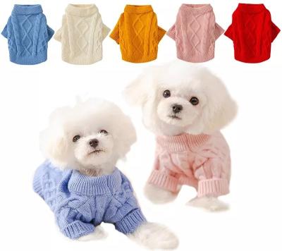 China Sustainable Dog Sweaters Winter Pet Clothes For Small Dogs Warm Sweater Coat Gear For Cats Clothes Woolly Soft Dog T-shirt Jacket for sale