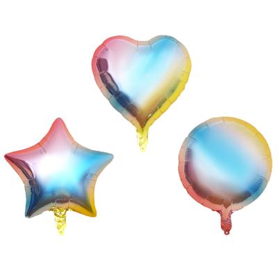 China Environmentally Friendly 2022 Wholesale Birthday Party Balloon Decorations Star Foil Balloons Round Aluminum Balloons for sale