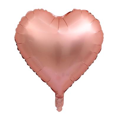 China Environmentally Friendly Wholesale Wedding Supplies Rose Gold Red Foil Heart Balloons Party Decoration Helium Globos Heart Foil Balloon for sale