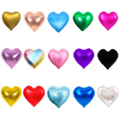 China Environmentally Friendly 18 Inch Heart Shape Foil Balloons Corazon Globos For Valentines Day Wedding Birthday Party Decoration for sale