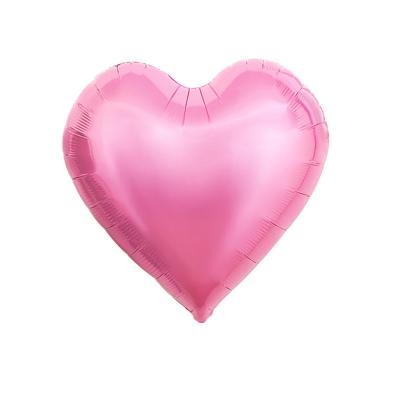 China Environmentally Friendly Hot Selling 18 Inches Solid Color Heart Shape Birthday Party Foil Balloons In Bulk for sale