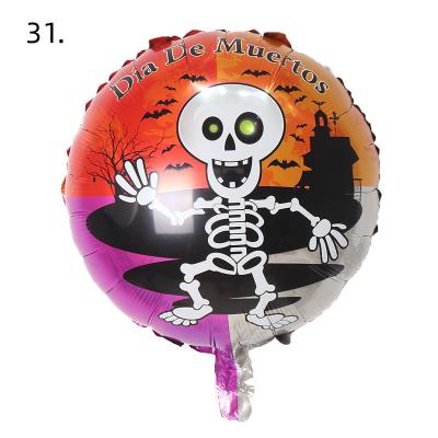 China Environmentally Friendly Wholesale Witch Pumpkin Skeleton Halloween Festival Party Decoration Supplies Foil Balloons for sale