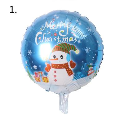 China Environmentally Friendly New Designed Snowman Santa Merry Christmas Party Decoration Aluminum Foil Balloon Set for sale