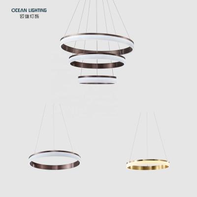 China Modern Nordic Decorative Luxury Gold Aluminum Ceiling Hanging Fixture Lighting Modern LED Chandelier Pendant Lamp for sale