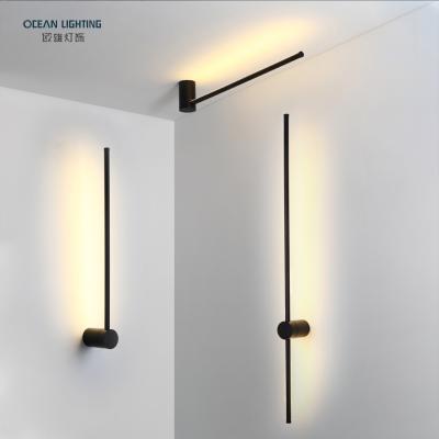 China Modern Simple Design Bedroom Wall Sconce Contemporary Lamps Iron Aluminum Modern Indoor LED Wall Light for sale