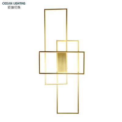 China Modern Ocean Lighting Aluminum LED Light For Home Hotel Gold Wall Ceiling Mounted Lights for sale