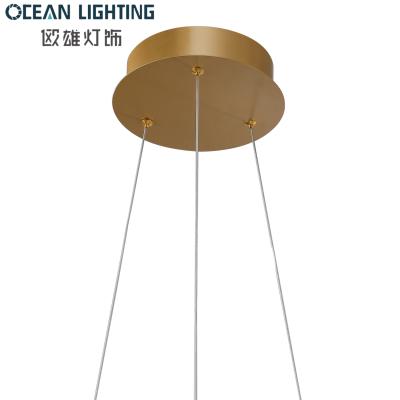 China Modern Decorative Luxury Gold Aluminum Ceiling Hanging Fixture Lighting Kitchen Modern Chandelier LED Pendant Lamp for sale