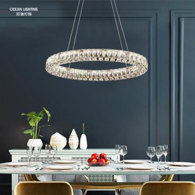 China Luxury Modern Bedroom Indoor Light Iron Hotel Crystal Ceiling Lights LED Pendant Lamp Chandelier Lighting for sale