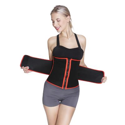 China Breathable Custom Logo Compression Adjustable Sauna Sweat Women Workout Belt Neoprene Waist Trainer for sale