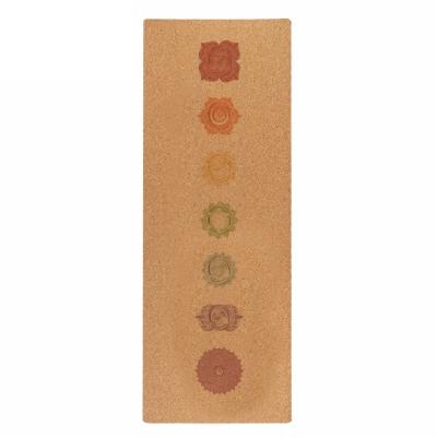 China Eco-Friendly Custom Made Yoga Mat Non-slip Natural Rubber Cork Printing Mat Printing Hot Selling Premium Yoga Mats for sale