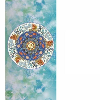 China Anti-Slip Custom Printed Anti-Slip Suede Material Rubber Yoga Mat Customized Printing Yoga Mat Fitness Suede Mat for sale